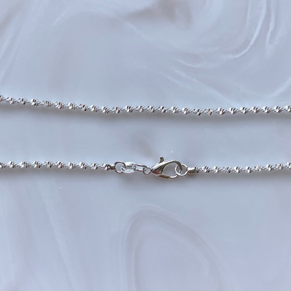 2mm Sterling Silver twisted Necklace - Picture 2 of 5